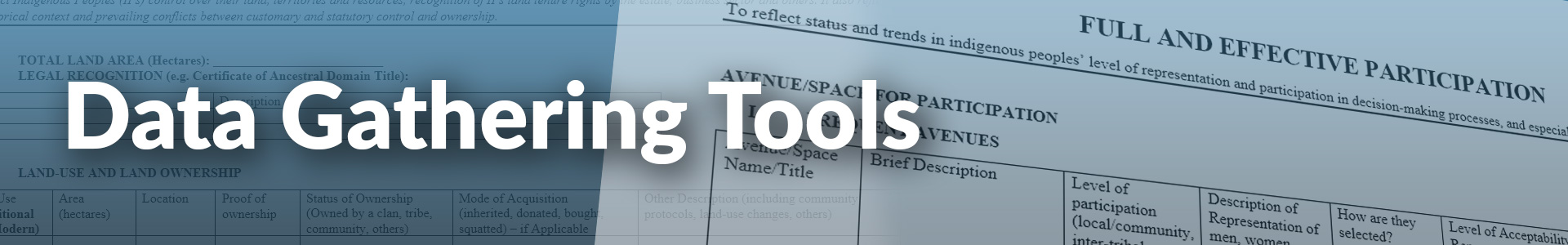 CBMIS Data Collection Tools